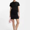 Embroidered-logo T-shirt in cotton jersey