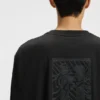 Embroidered-logo T-shirt in cotton jersey