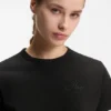 Embroidered-logo T-shirt in cotton jersey