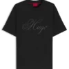 Embroidered-logo T-shirt in cotton jersey