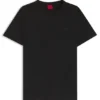 Embroidered-logo T-shirt in cotton jersey