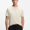 Embroidered-logo T-shirt in cotton piqué