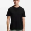 Embroidered-logo T-shirt in cotton piqué