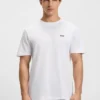 Embroidered-logo T-shirt in cotton piqué