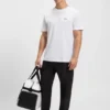 Embroidered-logo T-shirt in cotton piqué