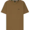 Embroidered-logo T-shirt in cotton piqué
