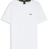 Embroidered-logo T-shirt in cotton piqué