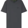 Embroidered-logo T-shirt in cotton piqué