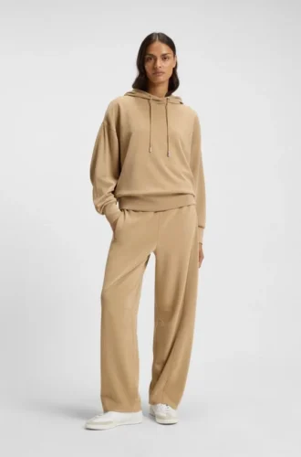 Embroidered-logo tracksuit bottoms with balloon shape