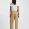 Embroidered-logo tracksuit bottoms with balloon shape