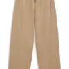 Embroidered-logo tracksuit bottoms with balloon shape