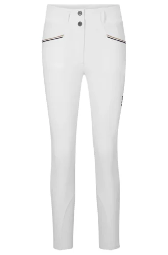 Equestrian full-grip breeches in power-stretch material