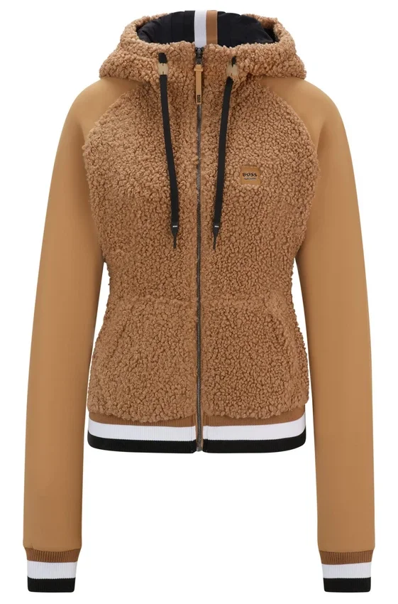 Equestrian hybrid hoodie with teddy body and hood Equestrian hybrid hoodie with teddy body and hood