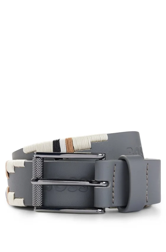 Equestrian polo belt with embroidered pattern Equestrian polo belt with embroidered pattern
