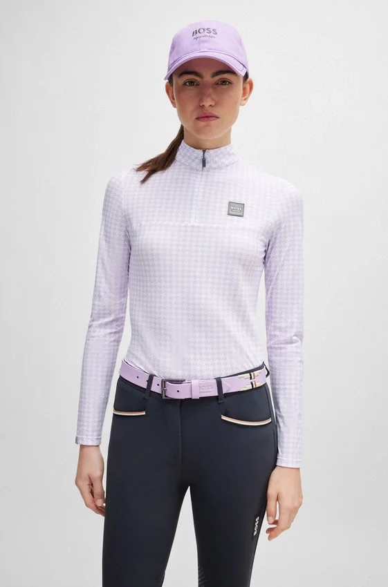 Equestrian polo belt with embroidered pattern Equestrian polo belt with embroidered pattern