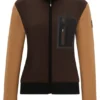 Equestrian second-layer cardigan with logo patch