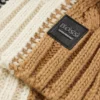 Equestrian signature-stripe scarf with cable knit Equestrian signature-stripe scarf with cable knit