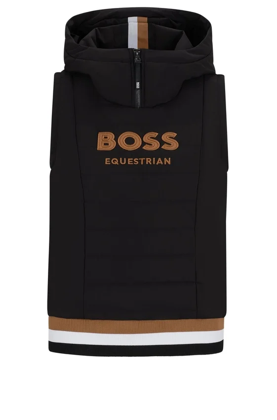 Equestrian sleeveless hoodie with embroidered logo Equestrian sleeveless hoodie with embroidered logo