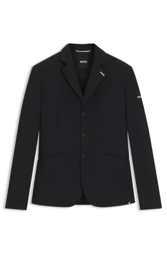 Equestrian slim-fit show jacket with signature details