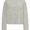 Equestrian voluminous sweater in an alpaca blend