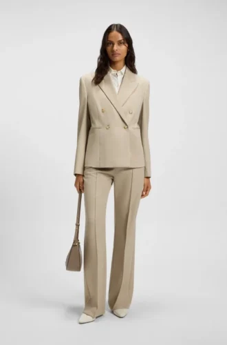Extra-slim-fit blouse in cotton jersey