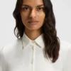 Extra-slim-fit blouse in cotton jersey Extra-slim-fit blouse in cotton jersey