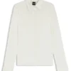 Extra-slim-fit blouse in cotton jersey Extra-slim-fit blouse in cotton jersey