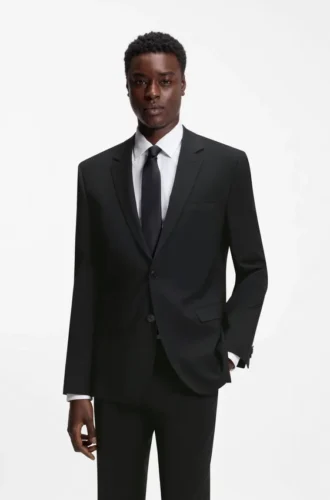 Extra-slim-fit jacket in a wool blend