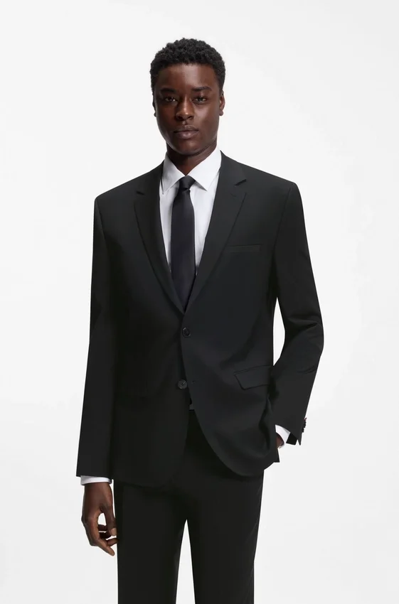 Extra-slim-fit jacket in a wool blend Extra-slim-fit jacket in a wool blend
