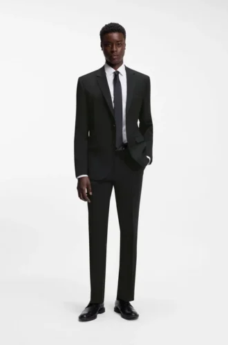 Extra-slim-fit jacket in a wool blend