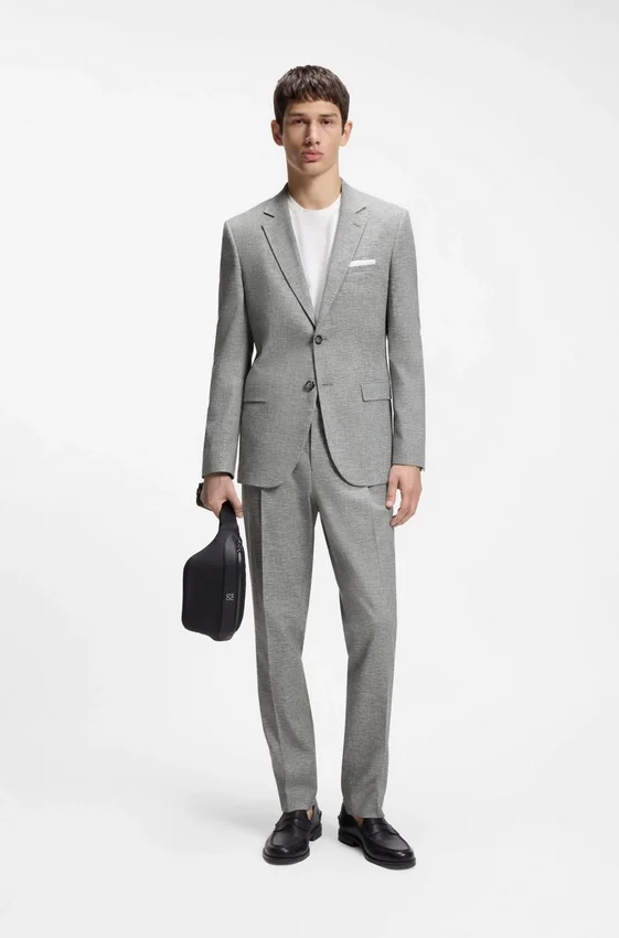 Extra-slim-fit jacket in performance sharkskin Extra-slim-fit jacket in performance sharkskin