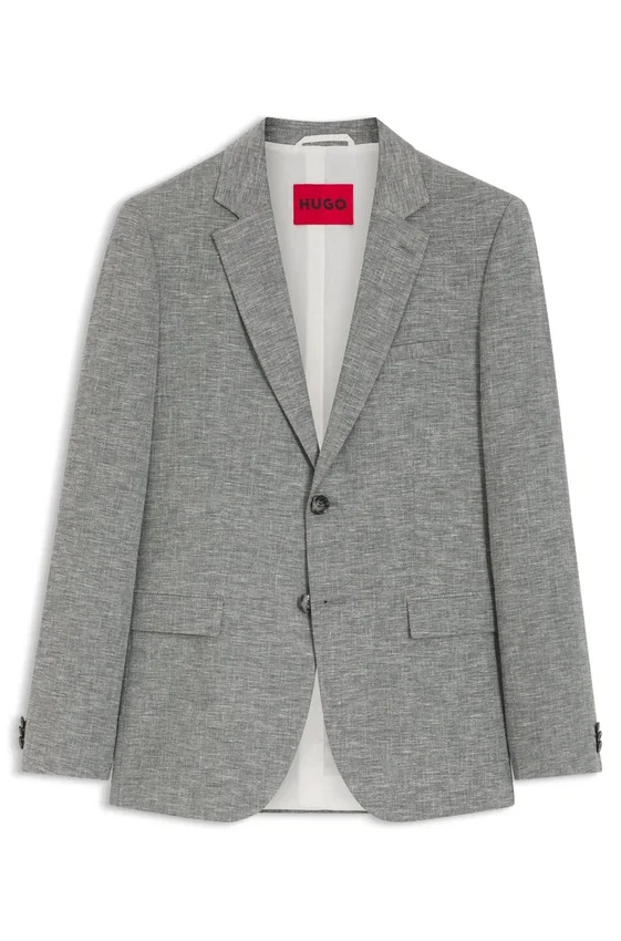 Extra-slim-fit jacket in performance sharkskin Extra-slim-fit jacket in performance sharkskin