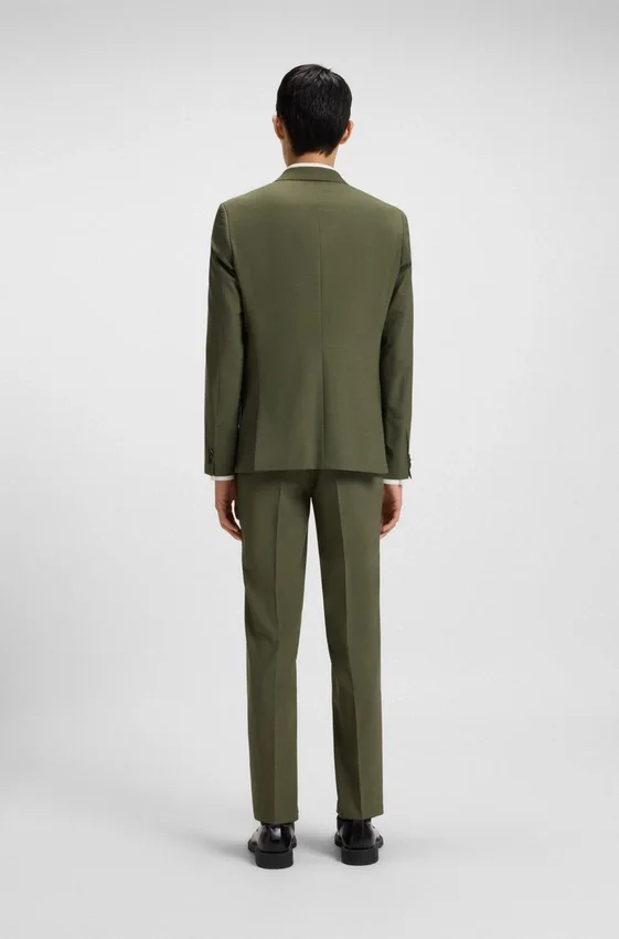 Extra-slim-fit jacket in performance-stretch dobby Extra-slim-fit jacket in performance-stretch dobby