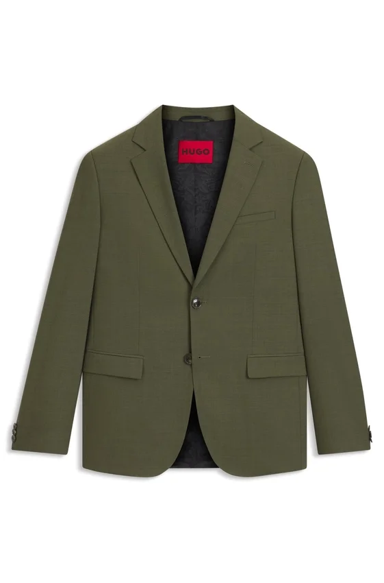 Extra-slim-fit jacket in performance-stretch dobby Extra-slim-fit jacket in performance-stretch dobby