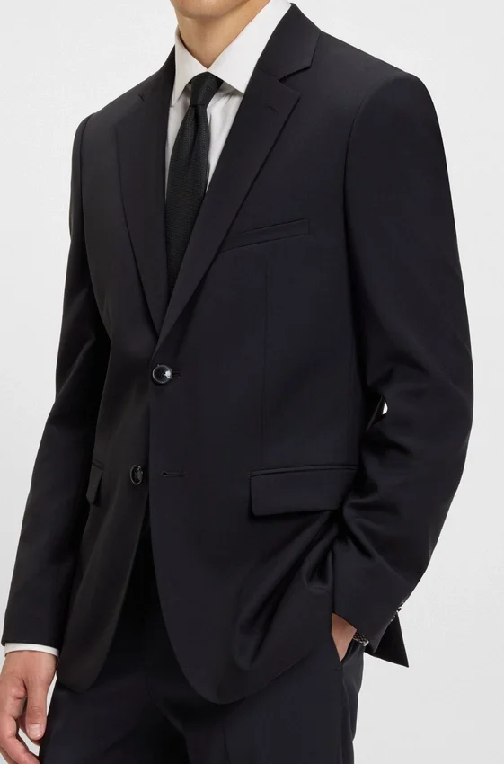 Extra-slim-fit jacket in virgin wool Extra-slim-fit jacket in virgin wool