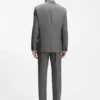 Extra-slim-fit jacket in virgin-wool dobby