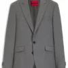 Extra-slim-fit jacket in virgin-wool dobby