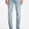 Extra-slim-fit jeans in bright-blue stretch denim Extra-slim-fit jeans in bright-blue stretch denim