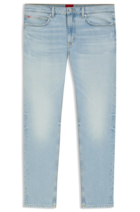 Extra-slim-fit jeans in bright-blue stretch denim Extra-slim-fit jeans in bright-blue stretch denim