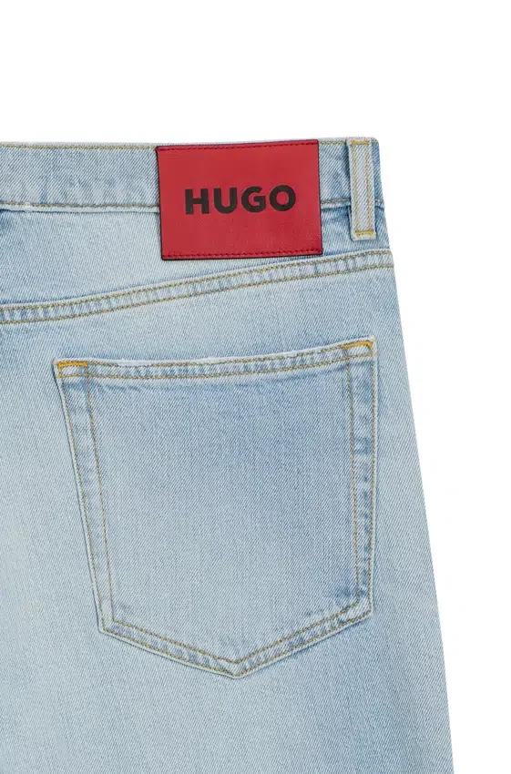 Extra-slim-fit jeans in bright-blue stretch denim Extra-slim-fit jeans in bright-blue stretch denim