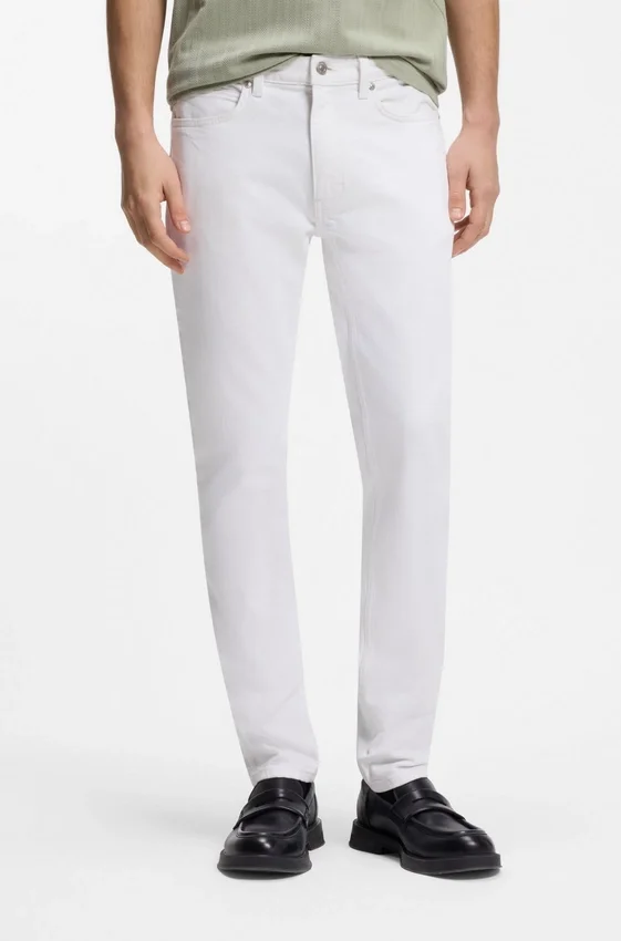 Extra-slim-fit jeans in white comfort-stretch denim Extra-slim-fit jeans in white comfort-stretch denim