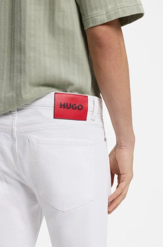 Extra-slim-fit jeans in white comfort-stretch denim Extra-slim-fit jeans in white comfort-stretch denim