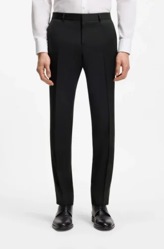 Extra-slim-fit pants in virgin-wool serge