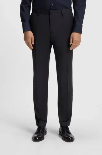 Extra-slim-fit pants in virgin-wool serge