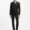 Extra-slim-fit pants in virgin-wool serge