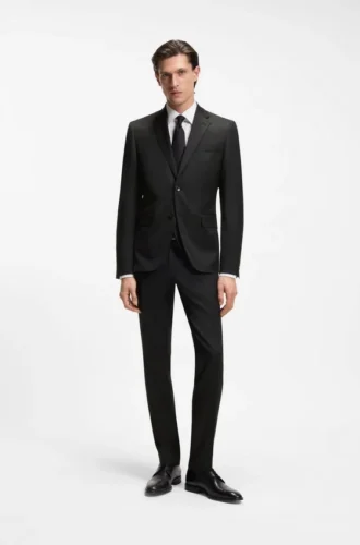 Extra-slim-fit pants in virgin-wool serge