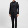 Extra-slim-fit pants in virgin-wool serge