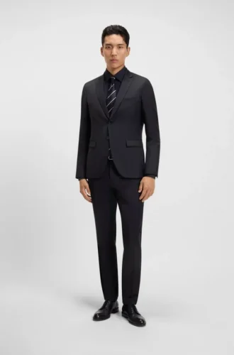 Extra-slim-fit pants in virgin-wool serge