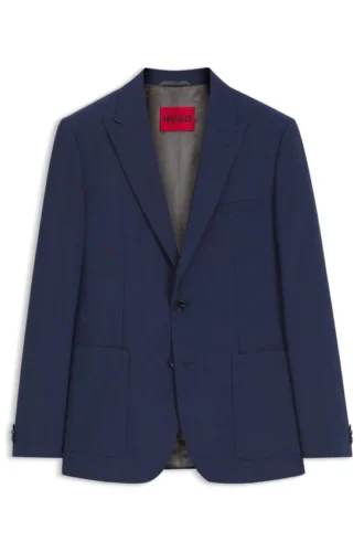 Extra-slim-fit suit jacket in a wool blend