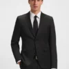Extra-slim-fit suit jacket in virgin-wool serge Extra-slim-fit suit jacket in virgin-wool serge